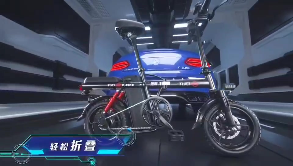 TUCI折叠电动车产品结构演示